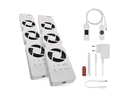 Ventilátor pod radiátor DUO, biely