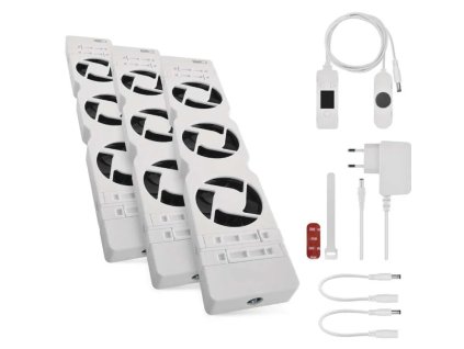 Ventilátor pod radiátor TRIO, biely