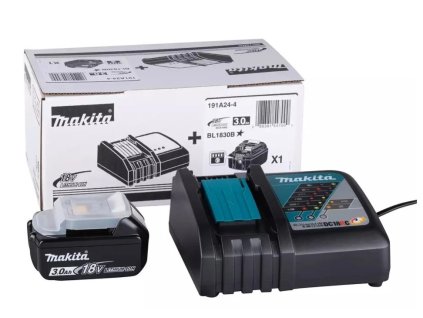 MAKITA 191A24-4 Sada Li-ion LXT 18V akumulátor BL1830B + nabíjačka DC18RC