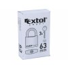 3615 1 zamok visaci liatinovy 3 kluce 63mm extol craft