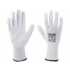 6375 rukavice z polyesteru polomacane v pu biele 9 extol premium