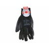 6393 2 rukavice z polyesteru polomacane v pu cierne 10 extol premium