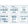 11592 1 meradlo posuvne digitalne 0 150mm rozlisenie 0 01mm presnost 0 03mm plastove puzdro