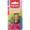 24444 2 rychlospojka na hadice mosadzna obojstranna mosadz extol premium