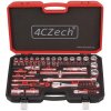 4CZECH 1/4" + 1/2" 59-dielna sada náradia 4-32mm + 2 račne 72 zubov