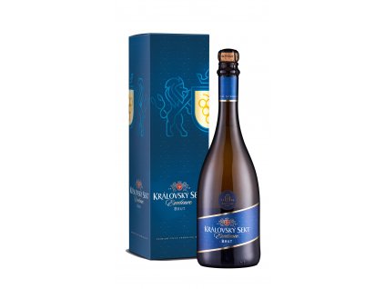 kralovsky sekt ekcelence sektyavina zijemegastrem darkova krabice sekt moravsky giftbox brut lahev