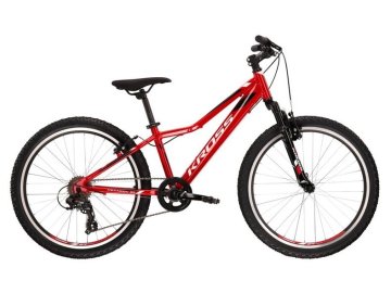 Kross Hexagon JR 1.0 2022 Red-white-black (Veľkosť kolies 24", Veľkosť rámu 13")