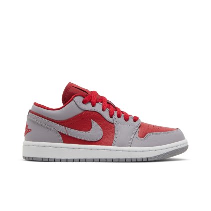 Wmns Air Jordan 1 Low SE 'Split - Gym Red Cement Grey'