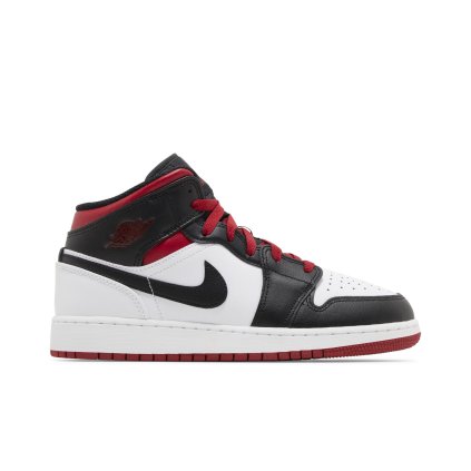 Air Jordan 1 Mid GS 'Gym Red Black Toe'