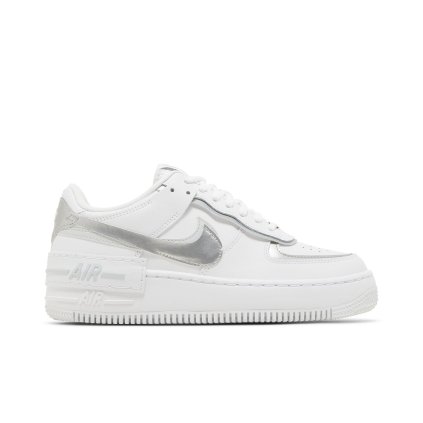 Wmns Air Force 1 Shadow 'White Metallic Silver'