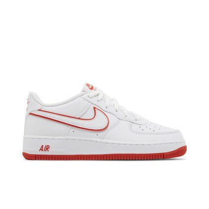 Nike Air Force 1 GS 'White Picante Red'