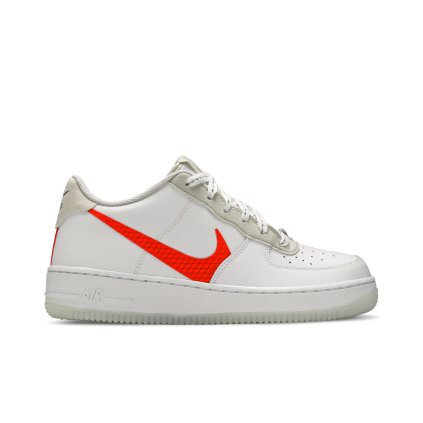 Nike Air Force 1 LV8 3 GS 'White Total Orange'