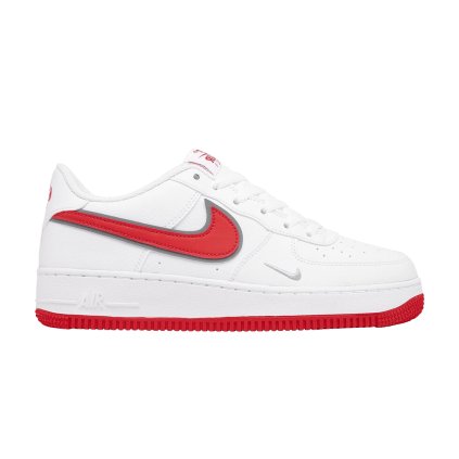 Nike Air Force 1 SE GS 'Mini Swoosh - White Habanero Red'
