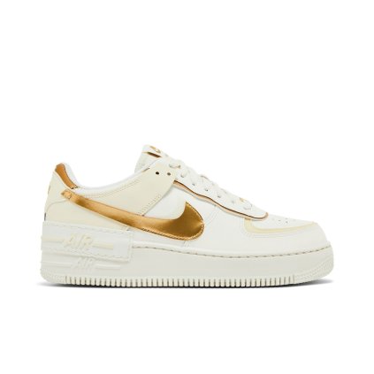 Nike Wmns Air Force 1 Shadow 'Sail Metallic Gold'