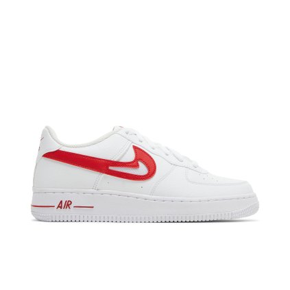 Air Force 1 GS 'Cut-Out Swoosh - White University Red'
