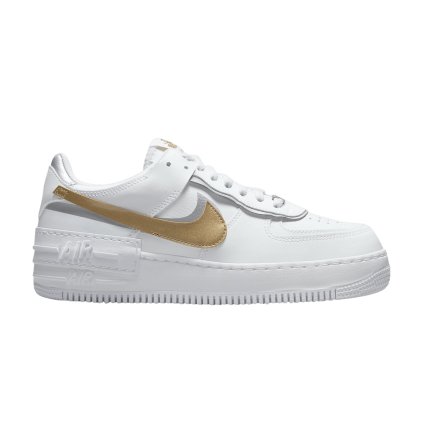 Wmns Air Force 1 Shadow 'White Metallic Gold'