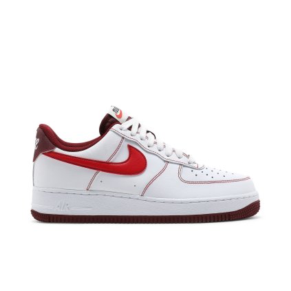Nike Air Force 1 '07 'White University Red'