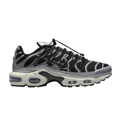 Wmns Air Max Plus Lace Toggle 'Black Metallic Silver'