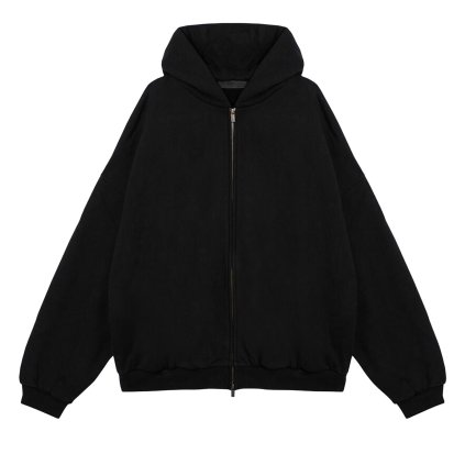 Fear of God Essentials Heavy Fleece Full Zip Hoodie 'Black'