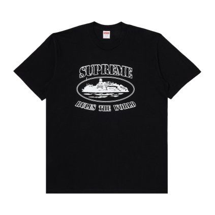 Supreme x Corteiz Rules The World Tee 'Black'