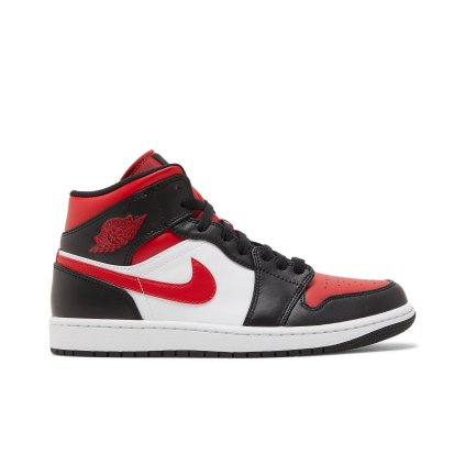 Air Jordan 1 Mid 'Bred Toe'