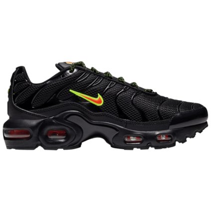 Nike Air Max Plus GS 'Black Volt Hyper Crimson'