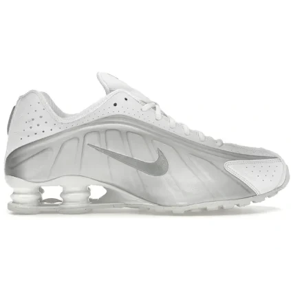Nike Shox R4 White Bright Crimson Metallic Silver Product