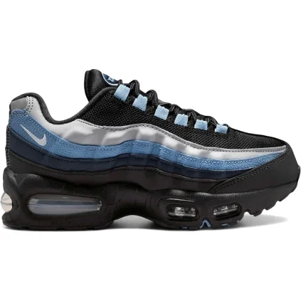 Nike Air Max 95 Black Smoke Grey Work Blue GS