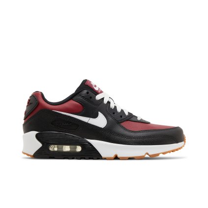Nike Air Max 90 Leather GS 'Black Team Red'