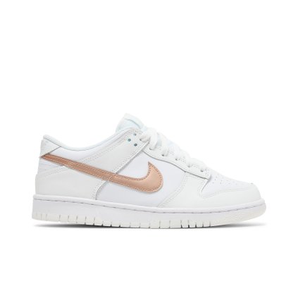 Nike Dunk Low GS 'White Metallic Red Bronze'