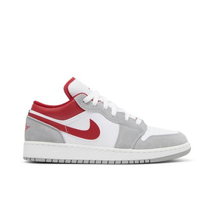 Air Jordan 1 Low SE GS 'Light Smoke Grey Gym Red'