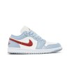 Wmns Air Jordan 1 Low 'Blue Whisper Dune Red'