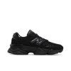 New Balance 9060 'Triple Black Suede Patent'