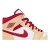 Air Jordan 1 Mid 'Light Curry Cardinal Red'