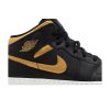 Air Jordan 1 Mid GS 'Black Metallic Gold'