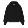 Fear of God Essentials Classic Full Zip-Up Hoodie 'Jet Black'