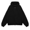 Fear of God Essentials Heavy Fleece Full Zip Hoodie 'Black'