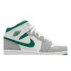 Air Jordan 1 Mid SE GS 'Grey Pine Green'