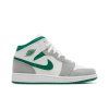 Air Jordan 1 Mid SE GS 'Grey Pine Green'