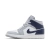 Air Jordan 1 Mid 'Wolf Grey Midnight Navy'