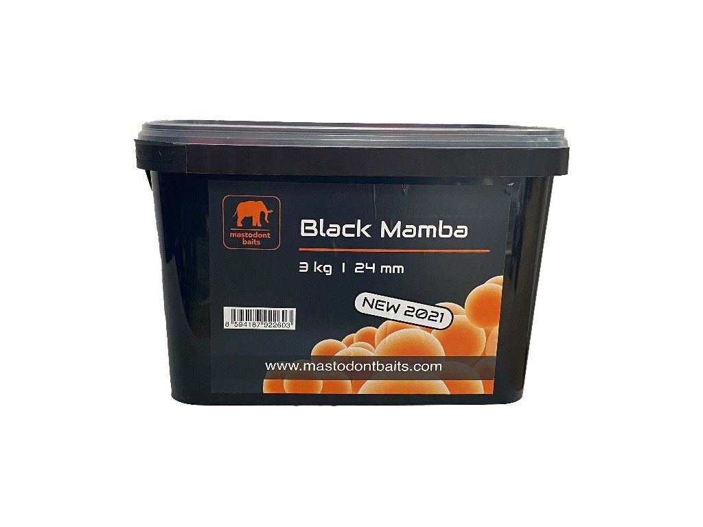 Mastodont Baits Boilie Black Mamba 3kg 24mm