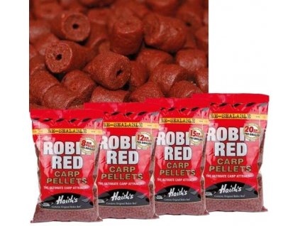 Pelety Dynamite Baits Pellets Robin Red Pre-Drilled 8mm 900g