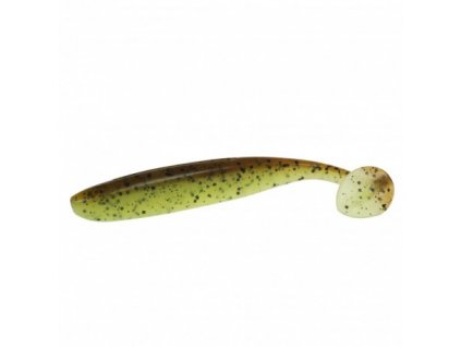 Gumová nástraha Keitech – EasyShiner 2“ 401 Green Pumpkin/Chartreuse