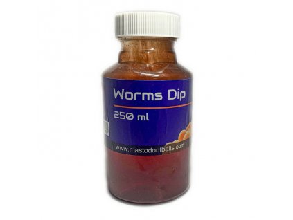 Mastodont Baits dip Worms 250ml