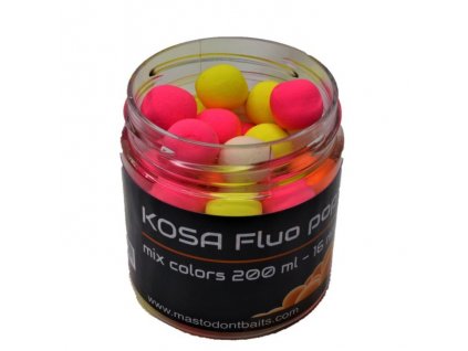 Mastodont Baits Boilie Fluo pop-up Kosa mix colors 200ml 16mm