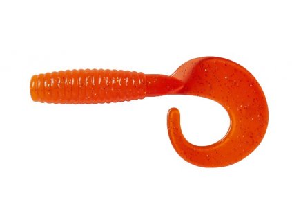 Gumová nástraha Ron Thompson Grup Curl Tail 5,5cm UV Orange/Silver