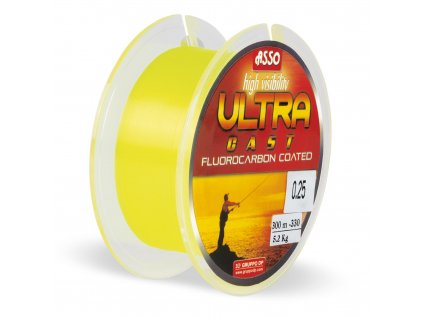 Vlasec ASSO Ultra Cast - 1000m 0,32mm Fluo Yellow