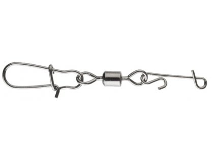 Daiwa bezuzlová spojka s karabinkou No Knot Lock Swivel M