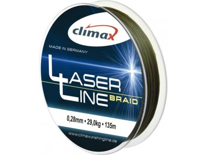 Climax šnůra Laser Braid Olive SB 0,04mm 135m