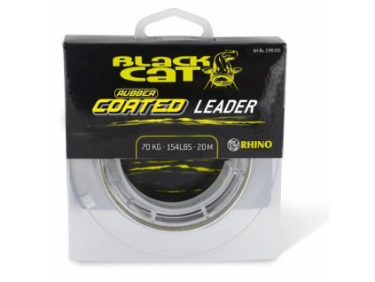 25230 1 black cat rubber coated leader 20m 100kg seda